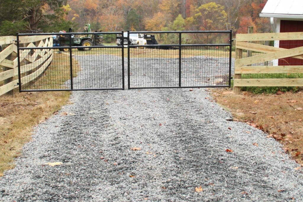 Board Fence that was installed in Madison, VA