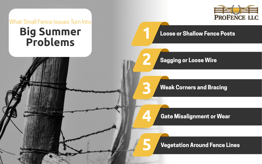 What Small Fence Issues Turn Into Big Summer Problems - ProFence LLC