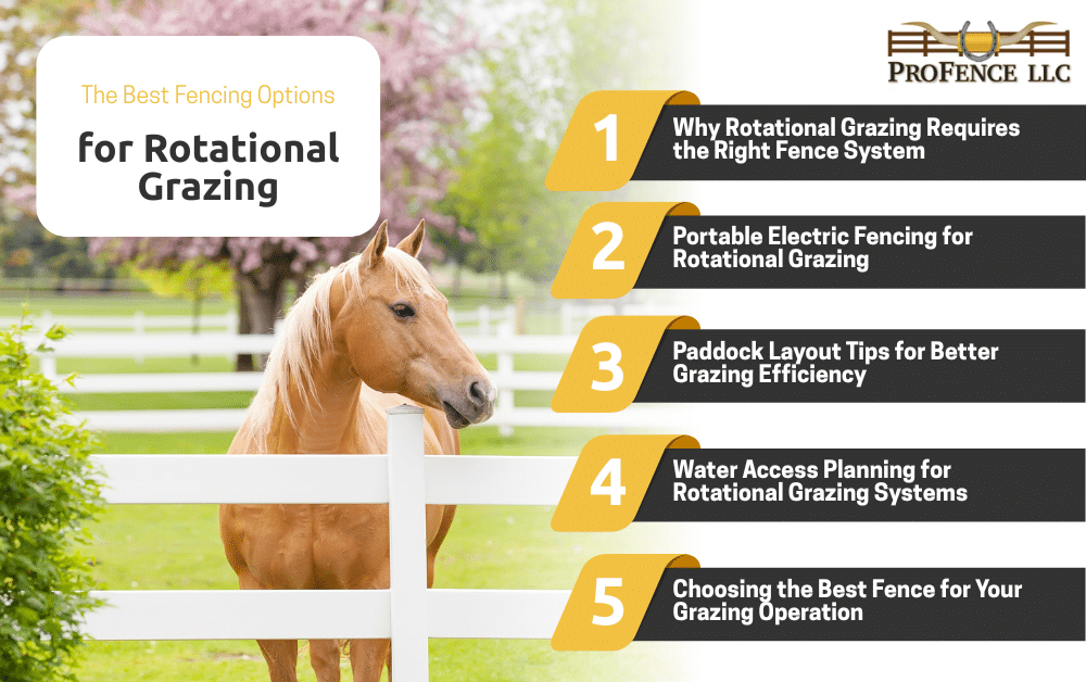 The Best Fencing Options for Rotational Grazing - ProFence LLC